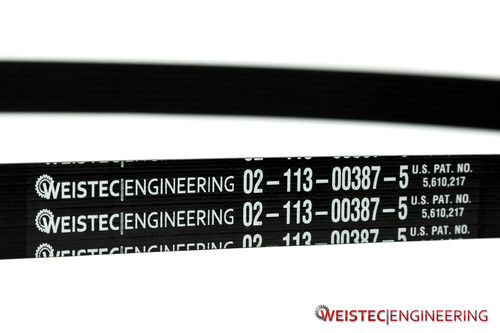 Weistec Engineering  Supercharger Belt, Weistec Supercharged, 62.5mm & 65mm Pulley  02-113-00387-5