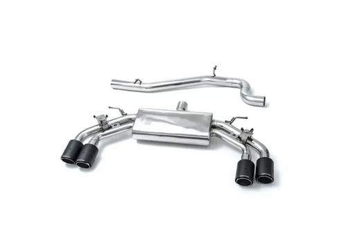 Armytrix Valvetronic Exhaust System Volkswagen Tiguan R 2.0 TFSI 2020+ - Carbon Fiber Tips - VWT3R-QC38