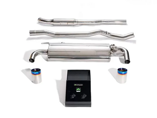 Armytrix Valvetronic Exhaust System BMW M135i xDrive F40 2019+ - Blue Coated Tips - BMF43-DS38B