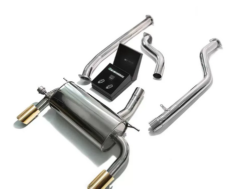 Armytrix Valvetronic Exhaust System BMW F34 320GT| 330GT 2.0 Turbo F34 2016+ - Gold Tips - BF324-DS11G