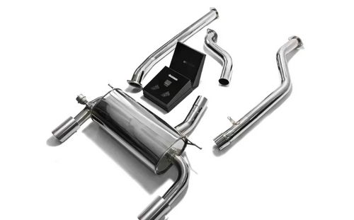 Armytrix Valvetronic Exhaust System BMW 3-Series | 4-Series F3x 2016-2021 - Chrome Silver Tips - BF32B-DS11C