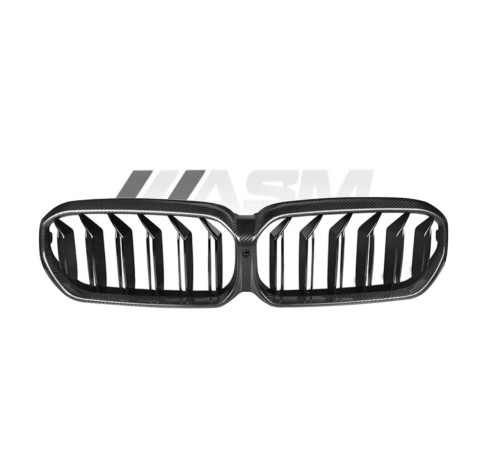 ASM TUNING - BMW F90 M5/G30 5 SERIES LCI PRE-PREG CARBON FIBRE DOUBLE SLAT GRILLE - ASM5001
