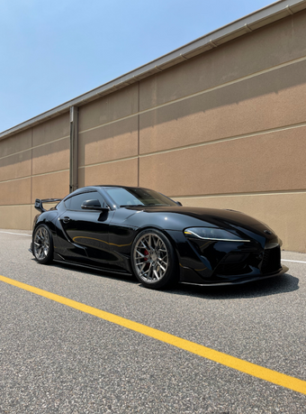 Suvneer Toyota 2019 - A90 Supra Streethunter Style Carbon Fiber Wing + Matte  black Base Trunk Wing - A90-H-CFSHSPOILER