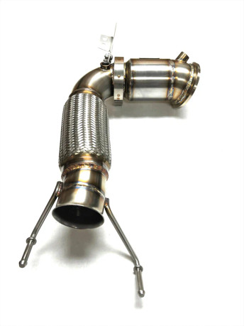 Evolution Racewerks Sports Series 4" High Flow Catted Downpipe for the 2020-24 M135iX B48 (4 Cylinder) Engine