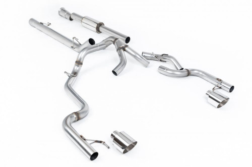Milltek Ford F150 SuperCrew Race Part-Resonated (Louder) Cat-back with Polished Tips - SSXFD500