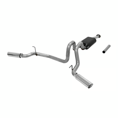 Flowmaster American Thunder Dual Exit Stainless Steel Cat-Back Exhaust System - Fits 2016-2023 Toyota Tacoma with 3.5L Engine - 2/4 Wheel Drive & All Wheelbases - Aggressive to Moderate Sound - 817719