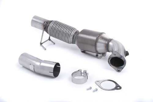 Milltek Ford Focus RS Large Bore Downpipe with Hi-Flow Sports Catalyst (For Milltek Cat-Back) - SSXFD192