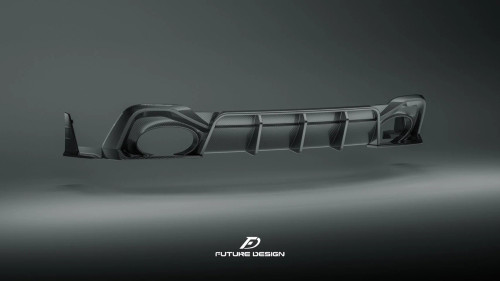 Future Design Audi RS6 Avant (C8) Carbon Fiber Rear Diffuser With Splitters