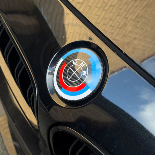 BMW 3 Series (F30/F31) 50th Anniversary Style Carbon Fibre Front Emblem ...