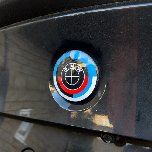 BMW 3 Series (F30/F31) 50th Anniversary Style Carbon Fibre Rear Emblem ...