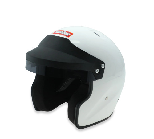 RaceQuip OF25 SA2025 Open Face Helmet Gloss White Small | Snell SA2025 ...