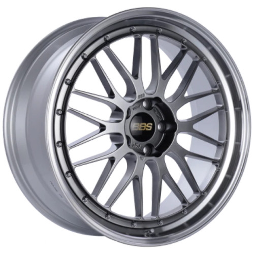 BBS LM 19x8.5 5x112 ET32 Diamond Black Center Diamond Cut Lip Wheel -82mm PFS/Clip Required main image 0