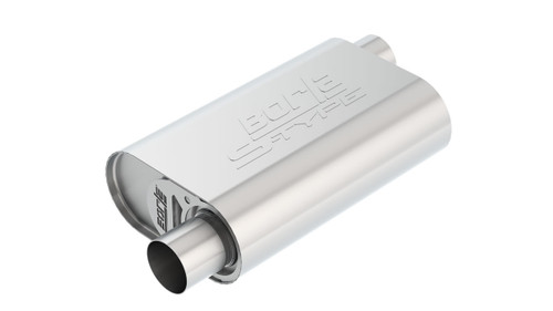 Borla 400847 CRATEMUFFLER 2.25IN OFFSET/OFFSET GM SMALL BLOCK STOCK OUTPUT 283 327 350 CID main image 1