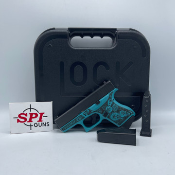 Glock 43 Glocks N Roses 6 RD 9MM UI4350201GRFP