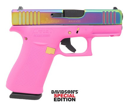 GLOCK 43X PINK RAINBOW 9MM ACG-79326