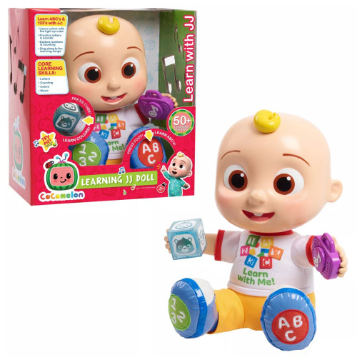 CoComelon Learning JJ Doll ( One has no box) ( One with box, has damaged box)