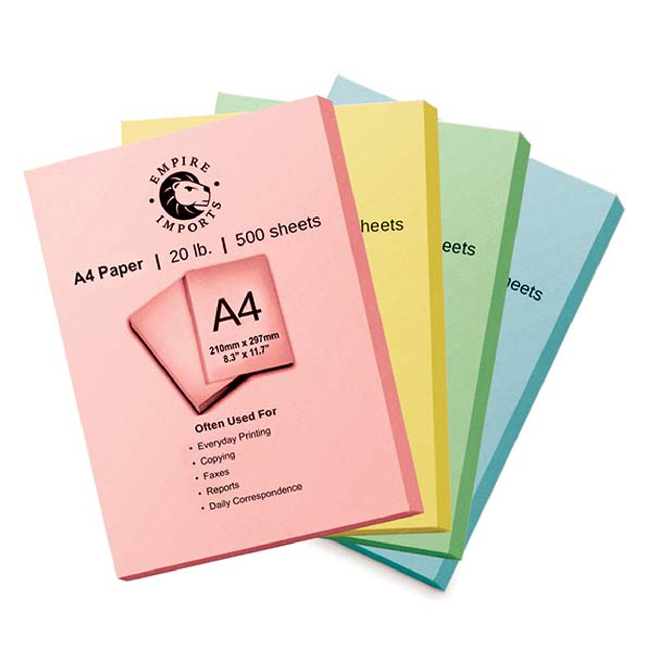 A4 Intense Red copy paper-ream 500 sheets