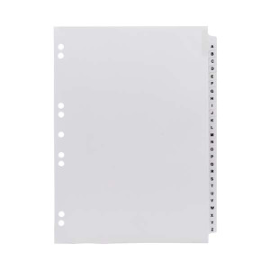 A4 A-Z Index Tabs U.S. Style 26 Tab Set, Product Shot A4 A-Z Index Tabs U.S. Style 26 Tab Set, Product Shot