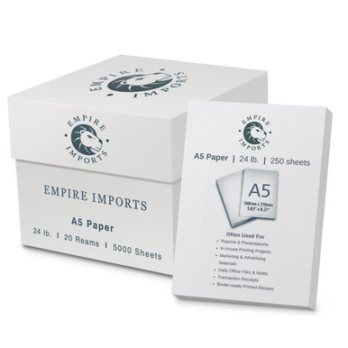 A5 labels 1 per sheet