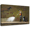 Banksy Canvas Print - Graffiti Cleaner