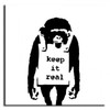 Banksy Canvas Print - Keep It Real