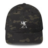 Embroidered White Flower Thrower Baseball Cap Embroidered White Flower Thrower Baseball Cap