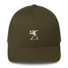 Embroidered White Flower Thrower Baseball Cap Embroidered White Flower Thrower Baseball Cap