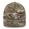 Embroidered White Flower Thrower Baseball Cap Embroidered White Flower Thrower Baseball Cap