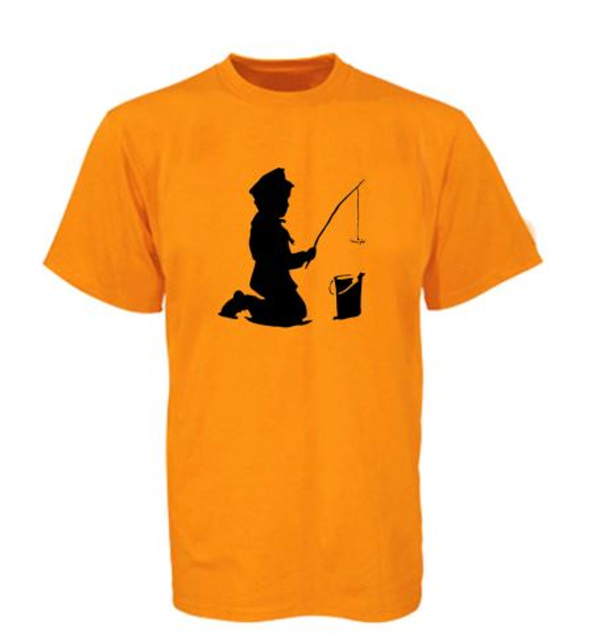 Banksy Fishing Boy T Shirt - The Banksy Shop