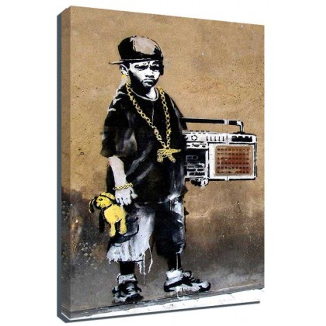 Banksy Canvas Print - Beatbox Boy - The Banksy Shop