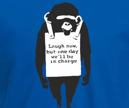 Laugh Now Monkey - The Banksy Shop