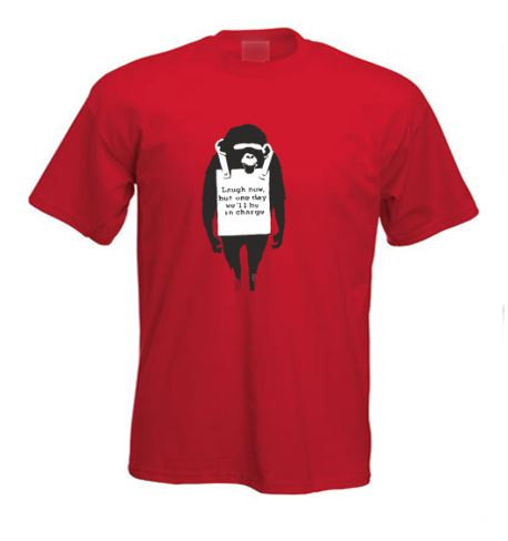 Felpa Con Cappuccio Banksy – Laugh Now Monkey – Grigio, Blu, Kaki – S-XXL