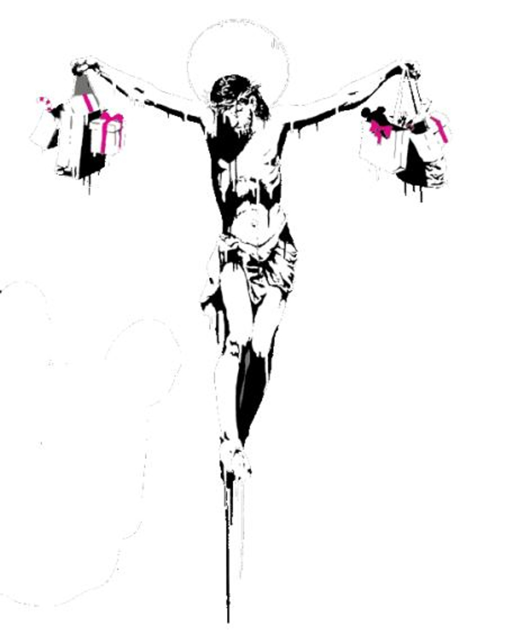 aki6667】バンクシー「CHRIST WITH BAGS」【WCP】 Banksy Christ