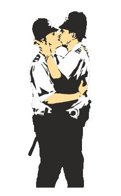 Art-O-Rama - Banksy Lovesick Girl vomissant des coeurs Artwork T-shirt- Art-O-Ra