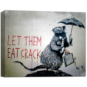 Banksy Canvas Print - Let Them Eat Crack Banksy Canvas Print - Let Them Eat Crack