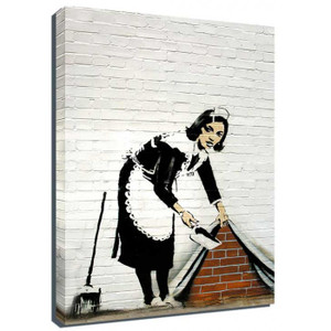 Banksy Canvas Print - Maid Banksy Canvas Print - Maid