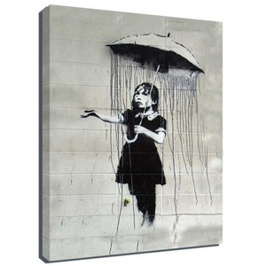 Banksy Canvas Print - Umbrella Girl Banksy Canvas Print - Umbrella Girl