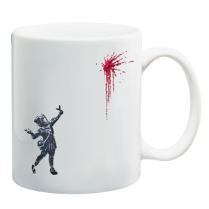 Girl Slingshot Flowers Mug Girl Slingshot Flowers Mug