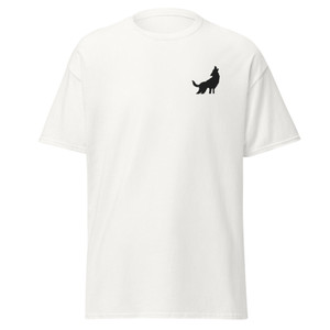 Embroidered Howling Wolf T shirt Embroidered Howling Wolf T shirt