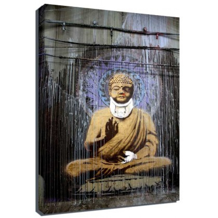 Banksy Canvas Print - Buddha