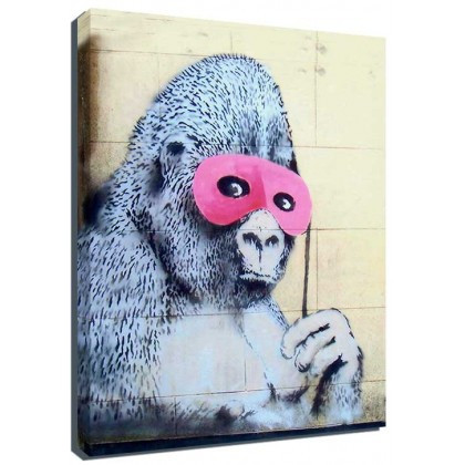Banksy Canvas Print - Gorilla - The Banksy Shop