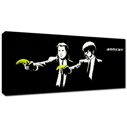 Banksy Canvas Print - Pulp Fiction - The Banksy Shop