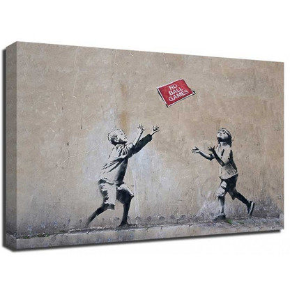 3D Wandtattoo Banksy - No Ball Games 