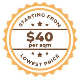 From $40 square metre