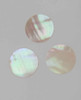 1pc Australian Greenlip abalone dots polished 1 side 20x0.5mm