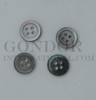 1pc Black MOP buttons 4H 18Lx2mm