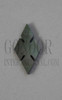 1pc Black MOP notched diamonds14.5x7.5x1.5mm