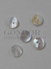 1pc Brown mussel buttons 2H 18Lx2mm