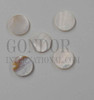 1pc Brown mussel button blanks 28Lx3.3mm