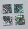1pc Green abalone blanks heart 25x25x1.5mm